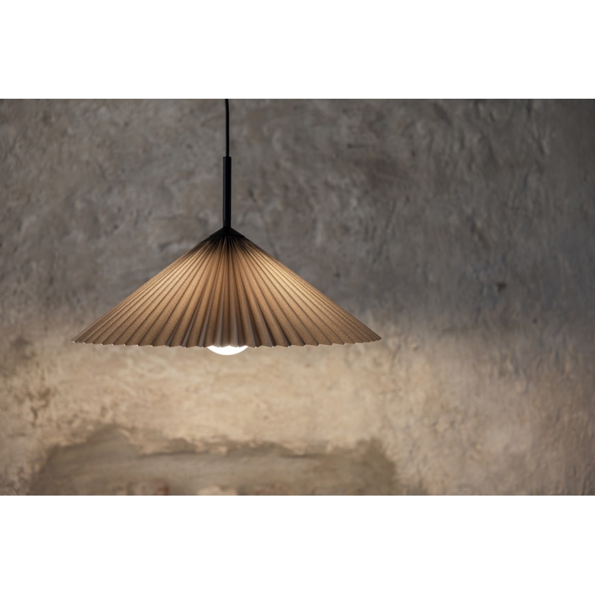 Markslöjd 108709 - Κρεμαστό φωτιστικό οροφής PLISADO 1xE27/40W/230V διάμετρος 50 cm γκρι