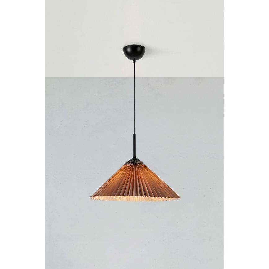 Markslöjd 108709 - Κρεμαστό φωτιστικό οροφής PLISADO 1xE27/40W/230V διάμετρος 50 cm γκρι