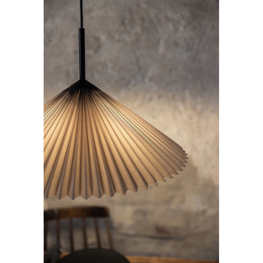 Markslöjd 108709 - Κρεμαστό φωτιστικό οροφής PLISADO 1xE27/40W/230V διάμετρος 50 cm γκρι