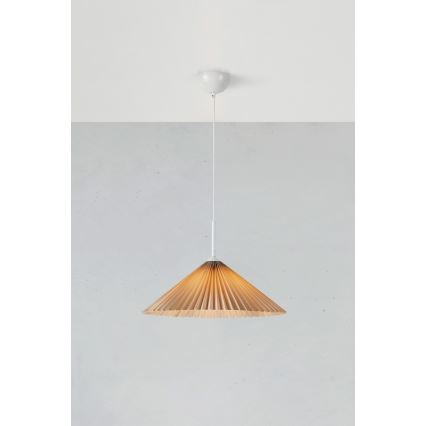 Markslöjd 108710 -Κρεμαστό φωτιστικό οροφής PLISADO 1xE27/40W/230V διάμετρος 50 cm μπεζ