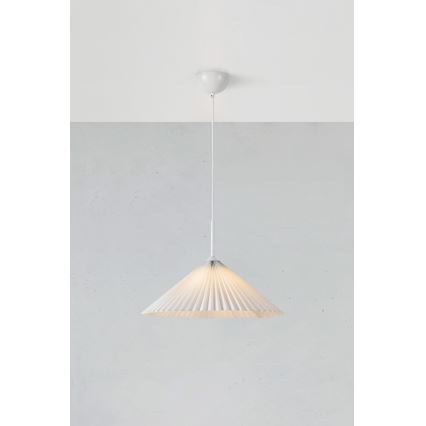 Markslöjd 108711 - Κρεμαστό φωτιστικό οροφής PLISADO 1xE27/40W/230V διάμετρος 50 cm λευκό