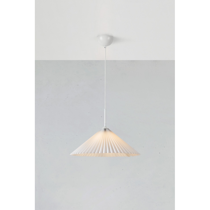 Markslöjd 108711 - Κρεμαστό φωτιστικό οροφής PLISADO 1xE27/40W/230V διάμετρος 50 cm λευκό