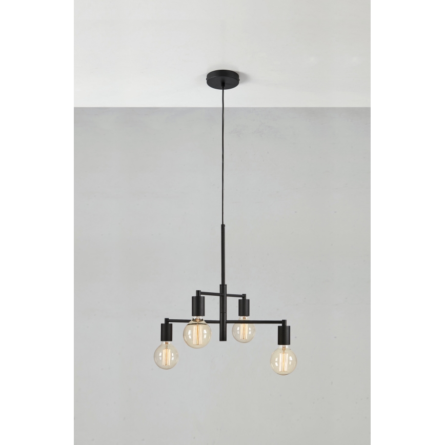 Markslöjd 108716 - Κρεμαστό φωτιστικό οροφής CIELO 4xE27/40W/230V μαύρο