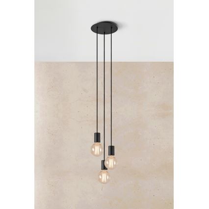 Markslöjd 108733 - Κρεμαστό φωτιστικό οροφής CIELO 3xE27/40W/230V μαύρο