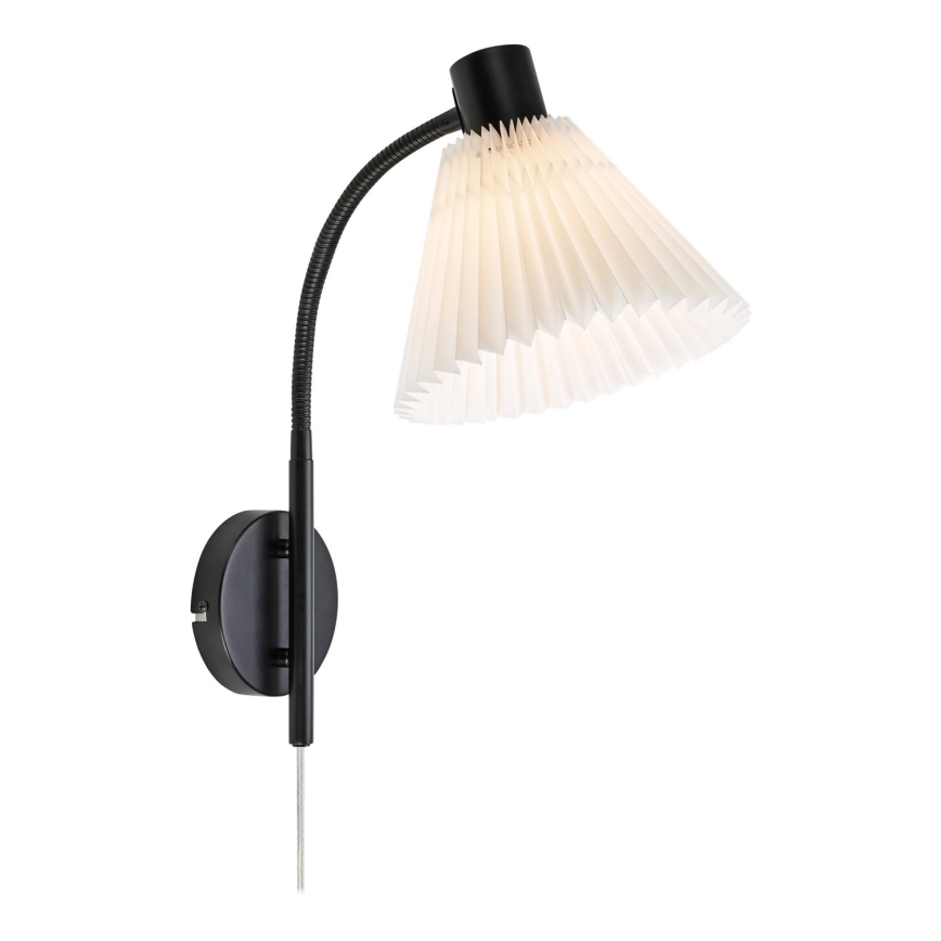 Markslöjd 108752 - Λάμπα τοίχου MIRA 1xE14/40W/230V μαύρο/λευκό