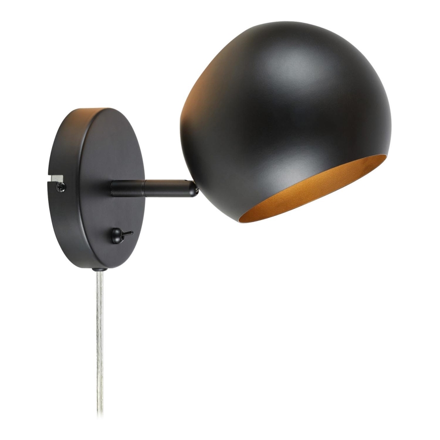 Markslöjd 108753 - Λάμπα τοίχου EDGAR 1xE14/40W/230V μαύρο