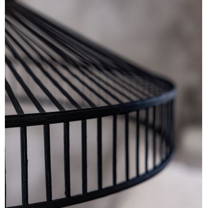 Markslöjd 108782 - Κρεμαστό φωτιστικό οροφής TAPA 1xE27/40W/230V μαύρο/μπαμπού