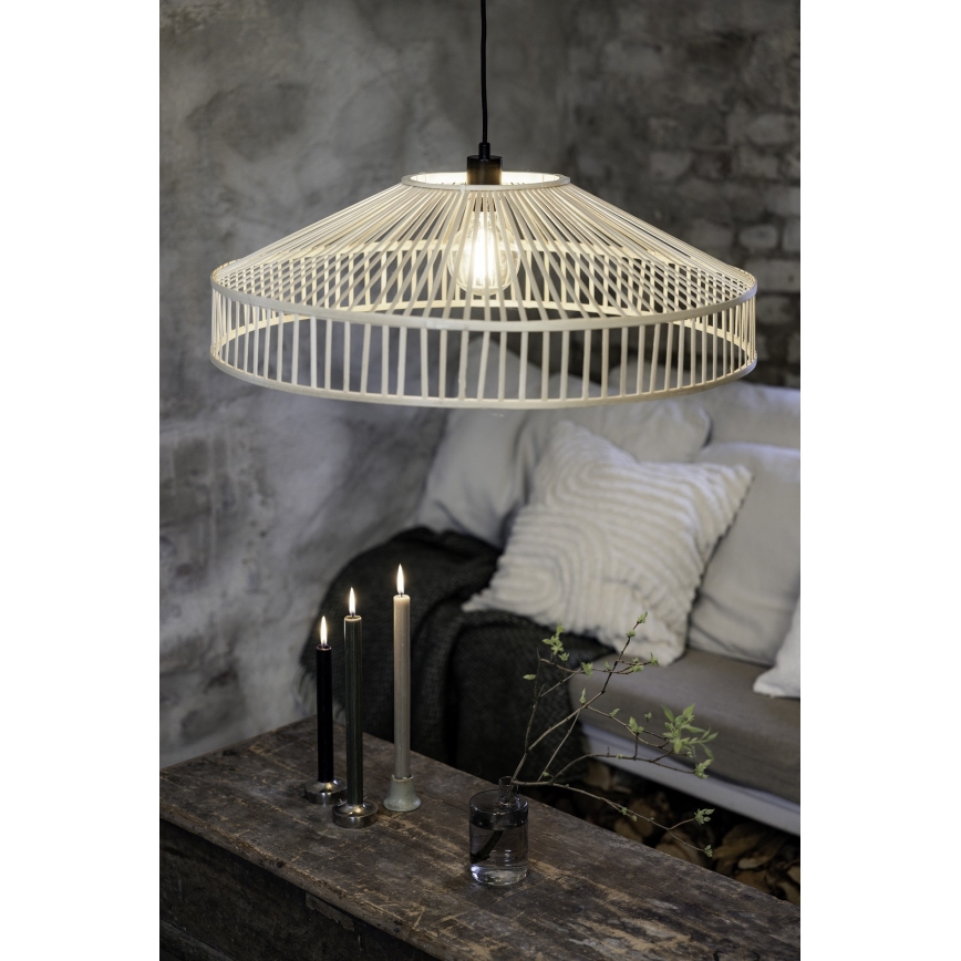 Markslöjd 108783 - Κρεμαστό φωτιστικό οροφής TAPA 1xE27/40W/230V μπεζ/μπαμπού