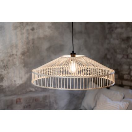 Markslöjd 108783 - Κρεμαστό φωτιστικό οροφής TAPA 1xE27/40W/230V μπεζ/μπαμπού