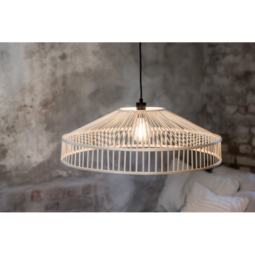 Markslöjd 108783 - Κρεμαστό φωτιστικό οροφής TAPA 1xE27/40W/230V μπεζ/μπαμπού