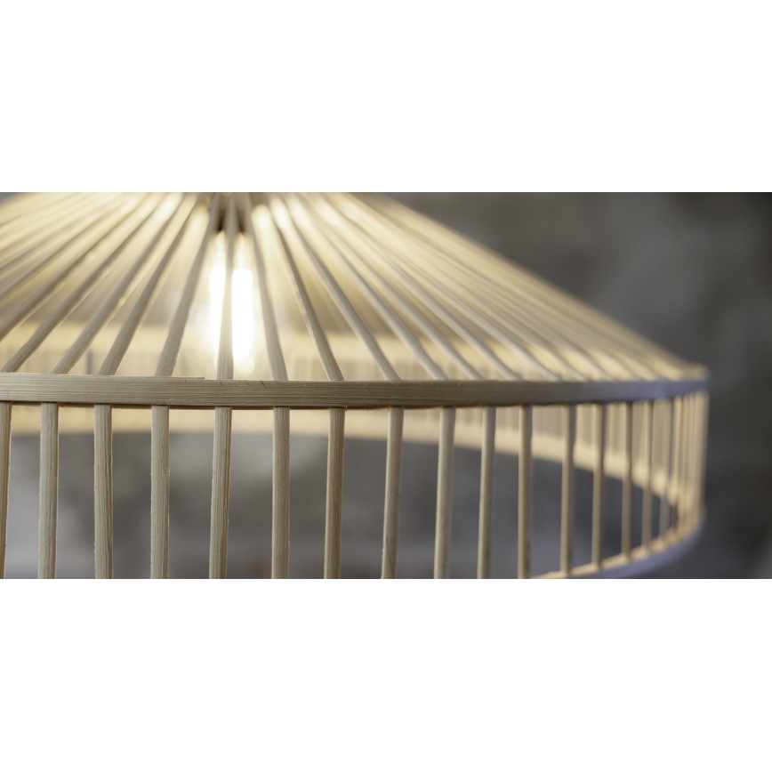 Markslöjd 108783 - Κρεμαστό φωτιστικό οροφής TAPA 1xE27/40W/230V μπεζ/μπαμπού