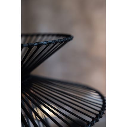 Markslöjd 108784 - Κρεμαστό φωτιστικό οροφής DUPLICI 1xE27/40W/230V μαύρο/μπαμπού