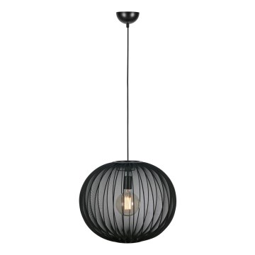 Markslöjd 108791 - Πολύφωτο με συρματόσχοινο FORENCE 1xE27/40W/230V διάμετρος 50 cm μαύρο