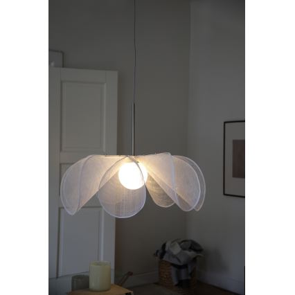 Markslöjd 108818 - Κρεμαστό φωτιστικό οροφής STYRKA 1xE27/40W/230V διάμετρος 75 cm λευκό