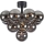 Markslöjd 108845 - Πλαφονιέρα οροφής MERLOT 13xG9/18W/230V μαύρο/φιμέ