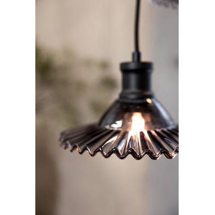 Markslöjd 108853 - Κρεμαστό φωτιστικό οροφής NOVIA 3xE27/40W/230V μαύρο/φιμέ