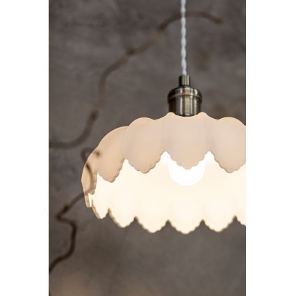 Markslöjd 108857 - Κρεμαστό φωτιστικό οροφής KURAGE 1xE27/40W/230V ορείχαλκος/λευκό
