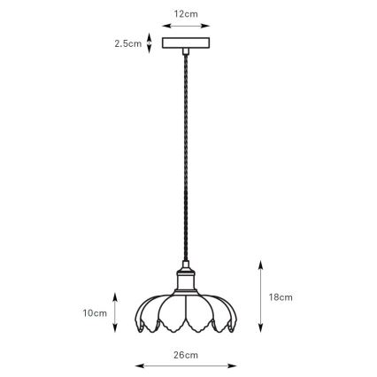Markslöjd 108858 - Κρεμαστό φωτιστικό οροφής KURAGE 1xE27/40W/230V ορείχαλκος/φιμέ μπεζ