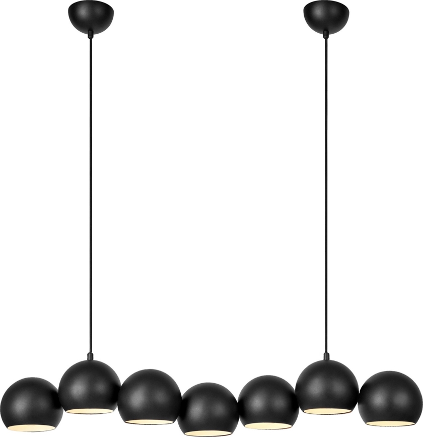 Markslöjd 108860 - Κρεμαστό φωτιστικό οροφής CUPOLO 7xE14/40W/230V μαύρο