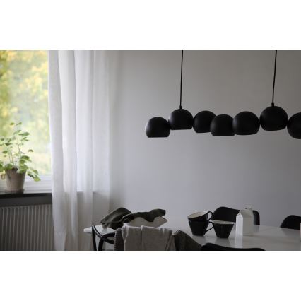 Markslöjd 108860 - Κρεμαστό φωτιστικό οροφής CUPOLO 7xE14/40W/230V μαύρο