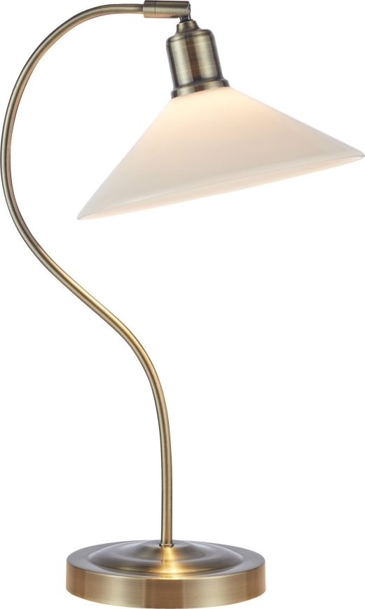 Markslöjd 108863 - Eπιτραπέζιο φωτιστικό VELA 1xE27/40W/230V ορείχαλκος/λευκό