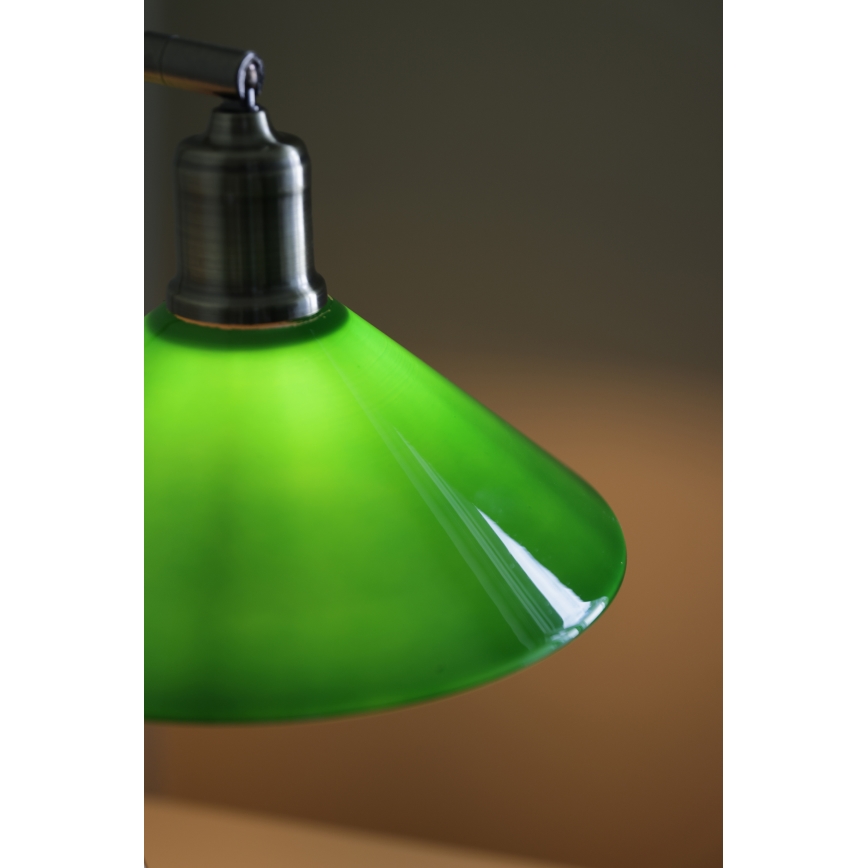 Markslöjd 108864 - Eπιτραπέζιο φωτιστικό VELA 1xE27/40W/230V ορείχαλκος/πράσινο