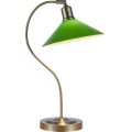 Markslöjd 108864 - Eπιτραπέζιο φωτιστικό VELA 1xE27/40W/230V ορείχαλκος/πράσινο