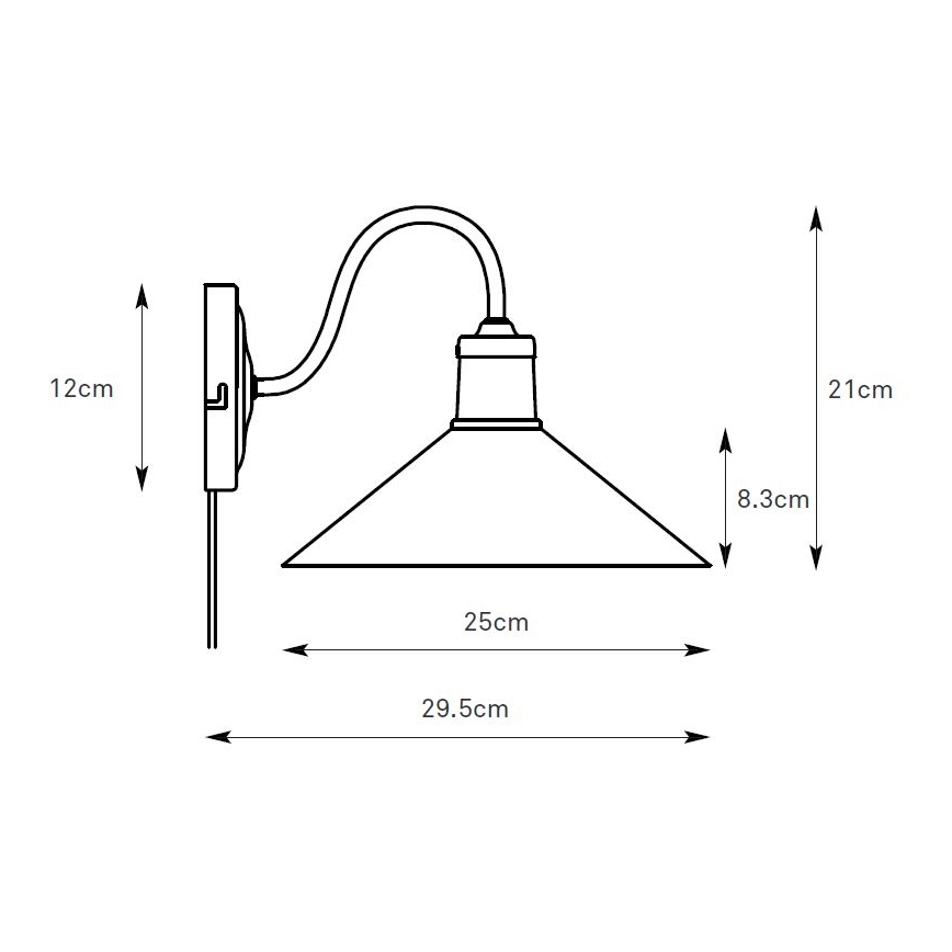 Markslöjd 108865 - Λάμπα τοίχου VELA 1xE27/40W/230V ορείχαλκος/λευκό