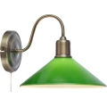 Markslöjd 108866 - Λάμπα τοίχου VELA 1xE27/40W/230V ορείχαλκος/πράσινο