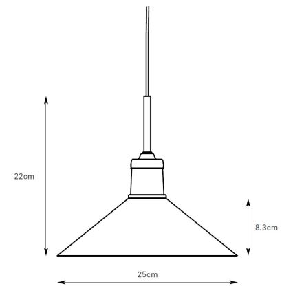 Markslöjd 108867 - Κρεμαστό φωτιστικό οροφής VELA 1xE27/40W/230V ορείχαλκος/λευκό