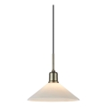 Markslöjd 108867 - Κρεμαστό φωτιστικό οροφής VELA 1xE27/40W/230V ορείχαλκος/λευκό