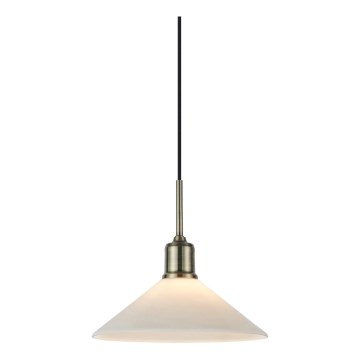 Markslöjd 108867 - Κρεμαστό φωτιστικό οροφής VELA 1xE27/40W/230V ορείχαλκος/λευκό