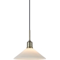 Markslöjd 108867 - Κρεμαστό φωτιστικό οροφής VELA 1xE27/40W/230V ορείχαλκος/λευκό
