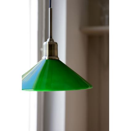 Markslöjd 108868 - Κρεμαστό φωτιστικό οροφής VELA 1xE27/40W/230V ορείχαλκος/πράσινο