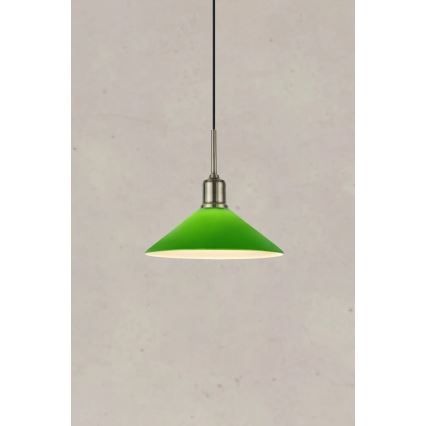 Markslöjd 108868 - Κρεμαστό φωτιστικό οροφής VELA 1xE27/40W/230V ορείχαλκος/πράσινο