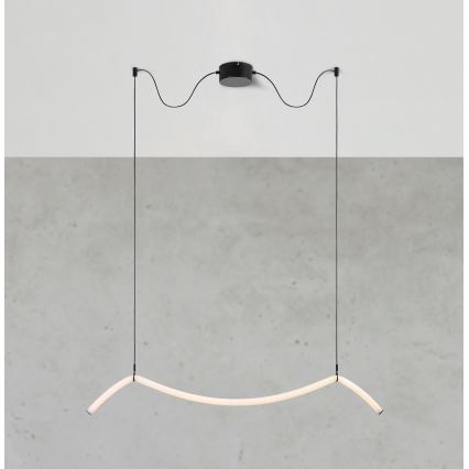 Markslöjd 108873 - Ρυθμιζόμενο LED κρεμαστό φωτιστικό σε καλώδιο MELT LED/13W/230V 112 cm μαύρο