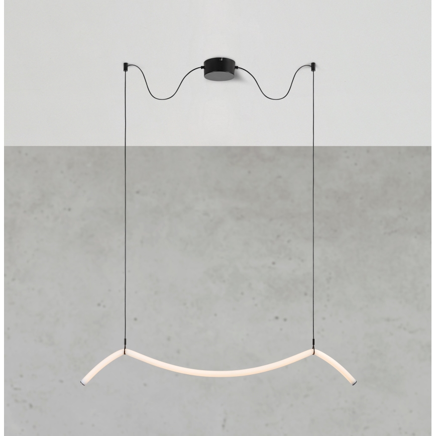 Markslöjd 108873 - Ρυθμιζόμενο LED κρεμαστό φωτιστικό σε καλώδιο MELT LED/13W/230V 112 cm μαύρο