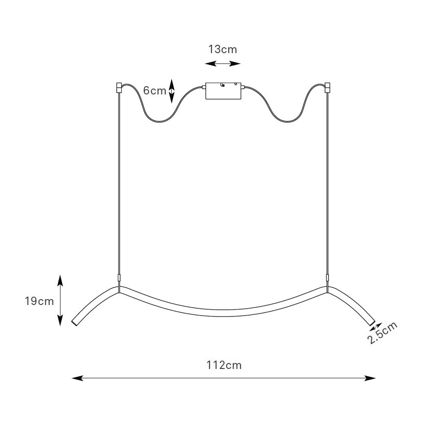 Markslöjd 108873 - Ρυθμιζόμενο LED κρεμαστό φωτιστικό με καλώδιο MELT LED/13W/230V μαύρο
