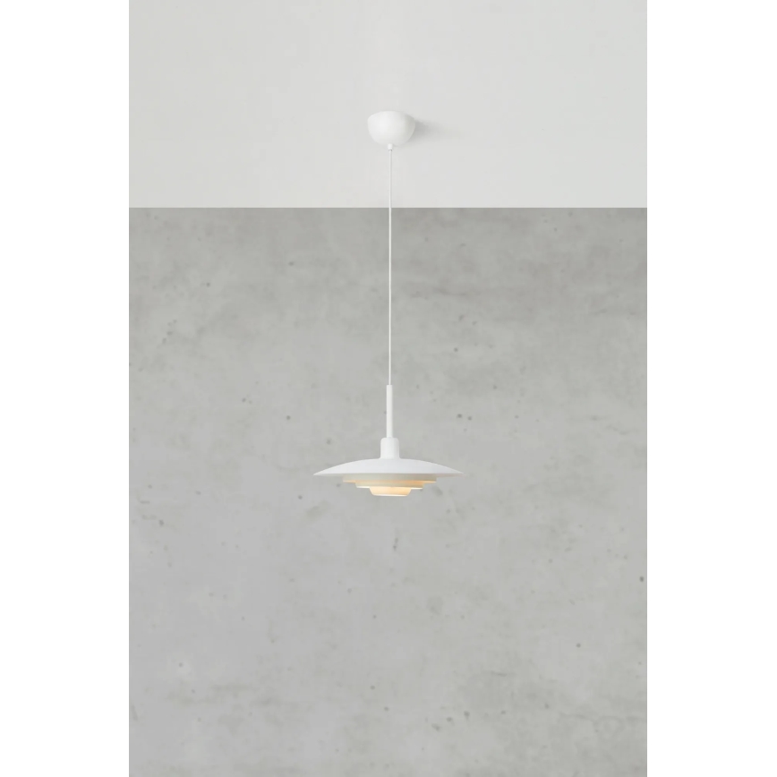 Markslöjd 108874 - Κρεμαστό φωτιστικό με καλώδιο PINY 1xE27/60W/230V Ø 35 cm λευκό