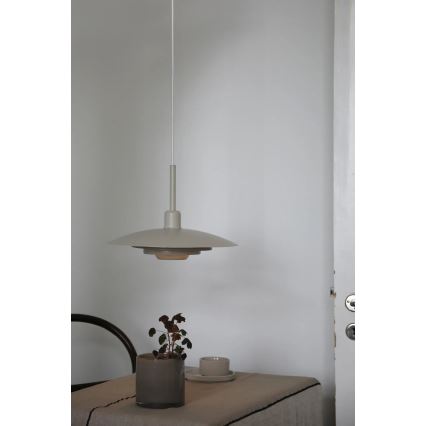 Markslöjd 108875 - Κρεμαστό φωτιστικό με καλώδιο PINY 1xE27/60W/230V Ø 35 cm μπεζ