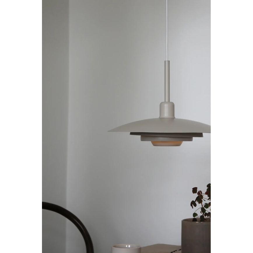 Markslöjd 108875 - Κρεμαστό φωτιστικό με καλώδιο PINY 1xE27/60W/230V Ø 35 cm μπεζ