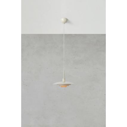 Markslöjd 108875 - Κρεμαστό φωτιστικό με καλώδιο PINY 1xE27/60W/230V Ø 35 cm μπεζ