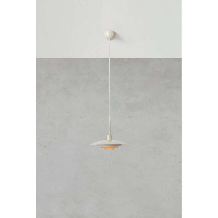 Markslöjd 108875 - Κρεμαστό φωτιστικό με καλώδιο PINY 1xE27/60W/230V Ø 35 cm μπεζ