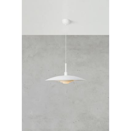 Markslöjd 108876 - Κρεμαστό φωτιστικό με καλώδιο PINY, 1xE27/60W/230V, Ø 57 cm, λευκό