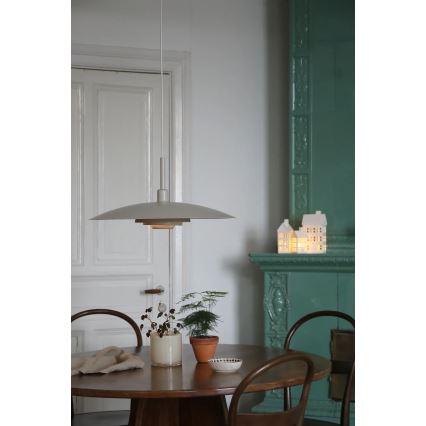 Markslöjd 108877 - Κρεμαστό φωτιστικό με καλώδιο PINY 1xE27/60W/230V διάμ. 57 cm μπεζ