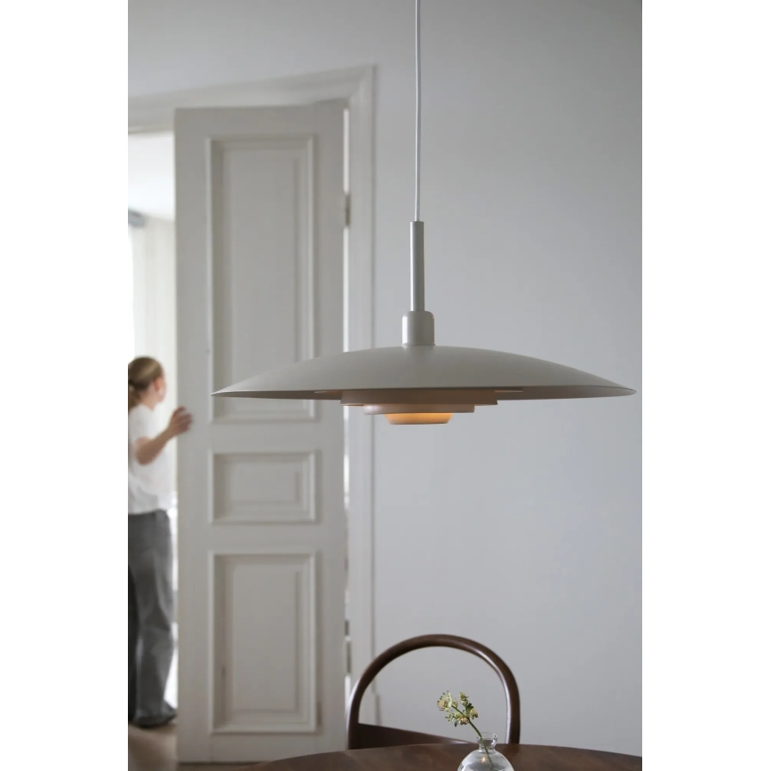 Markslöjd 108877 - Κρεμαστό φωτιστικό με καλώδιο PINY 1xE27/60W/230V διάμ. 57 cm μπεζ