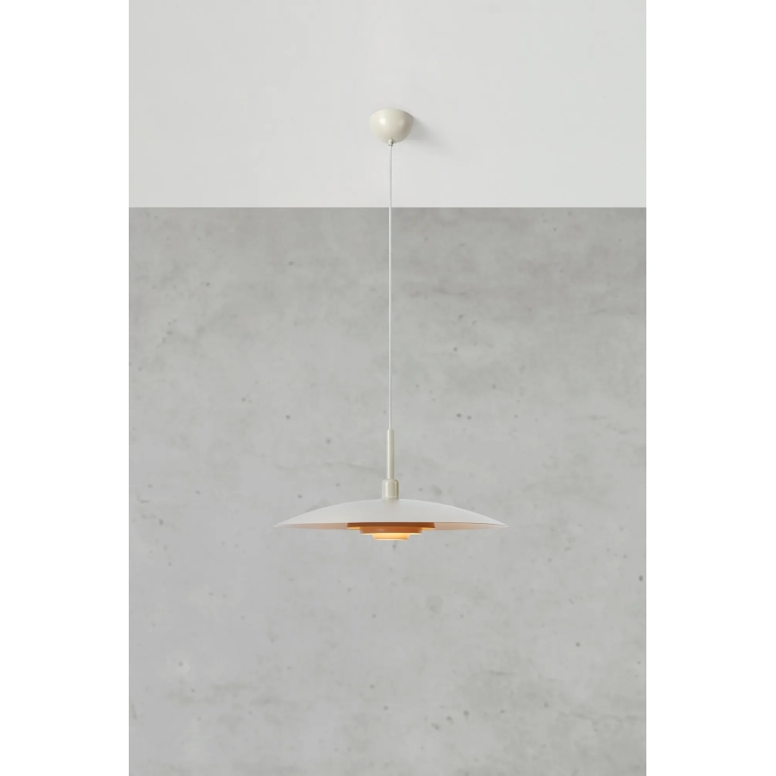 Markslöjd 108877 - Κρεμαστό φωτιστικό με καλώδιο PINY 1xE27/60W/230V διάμ. 57 cm μπεζ