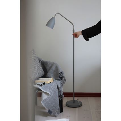 Markslöjd 108888 - Ρυθμιζόμενο επιδαπέδιο φωτιστικό PATRO LED/4,9W/230V CRI 90 γκρι