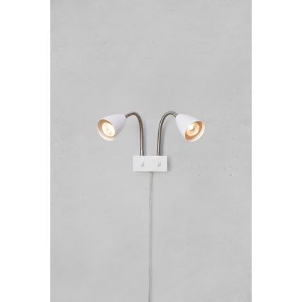 Markslöjd 108900 - Επιτοίχιο φωτιστικό σποτ CIRO 2xGU10/7W/230V λευκό