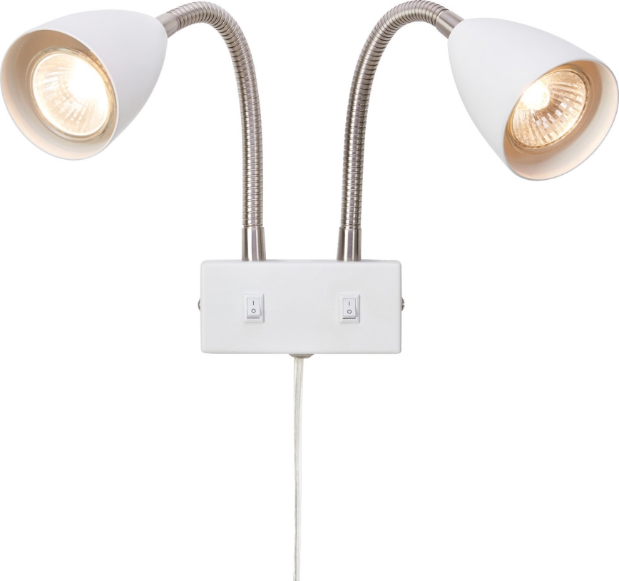 Markslöjd 108900 - Επιτοίχιο φωτιστικό σποτ CIRO 2xGU10/7W/230V λευκό